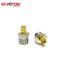 Bonne performance RF Straight Coaxial SMA male plug to Uhf femelle jack Connector Adapter