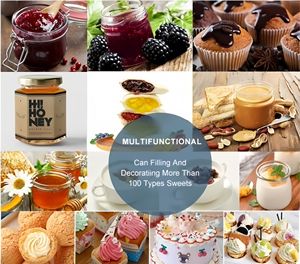 Haute efficacité boulangerie Unifiller trémie pompe gâteau beurre transfert Machine de remplissage Topper équipement vente chaude cuisson Production - Product Image 6