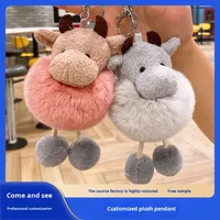 Porte-clés en peluche courte, sac de téléphone personnalisé, pendentif de poupée de dessin animé, ornement personnalisable, 31 cm-50 cm, fabriqué en Chine