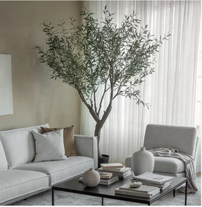 Árboles de olivo artificiales grandes decorativos de plástico de tamaños personalizados - Product Image 3