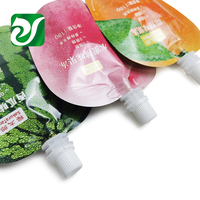 Sacs en forme de fruit Emballage de liquide de jus personnalisé Pochette à bec verseur en plastique de qualité alimentaire Doypack