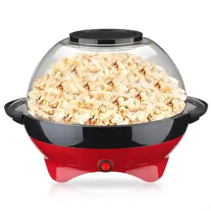 Macchina per Popcorn con agitazione elettrica, macchina per Popcorn a calore rapido con burro di olio caldo/