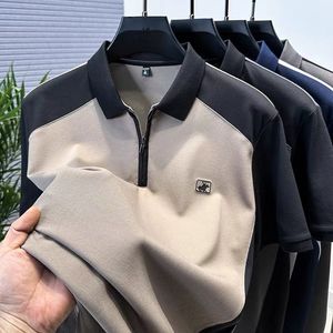 Nouveau <span class=keywords><strong>Polo</strong></span> Homme d'Été à Manches Courtes Décontracté et Professionnel Ample Col Brodé Lavable Respirant Vêtement à <span class=keywords><strong>Prix</strong></span> Réduit - Product Image 3