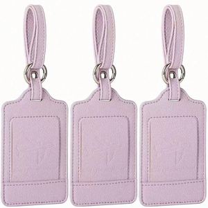 Juego de Etiqueta de Equipaje Antirrobo de Cuero de Lujo y Porta Pasaportes RFID con Patrón de Letras, Accesorios de Viaje Listos para Vender - Product Image 6