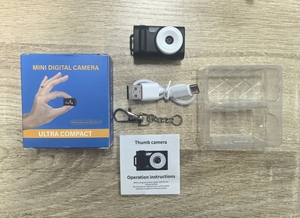 กล้อง Sourcingark Mini Thumb ขนาด 0.96 นิ้ว ความละเอียด 4K Ultra HD CMOS พร้อมไฟในตัว พกพาสะดวก เหมาะสำหรับนักเรียนและการเดินทาง รุ่น H08 - Product Image 5