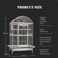 Système de verrouillage de porte en acier inoxydable de gros volume, haute performance, pour cage à oiseaux et grande cage à perroquet
