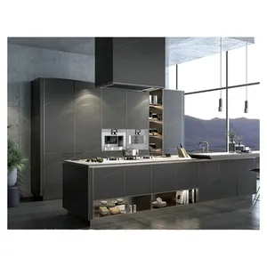 Modern Smart kitchen cabinets sintered stone cupboards islands cabinetry modular home modern designs Kitchen Furniture