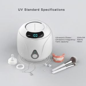 Limpiador Ultrasónico UV de Alta Frecuencia 45Khz, Eléctrico USB para Uso en Exteriores, para Dentaduras Postizas y Aparatos Ortodóncicos - Product Image 2