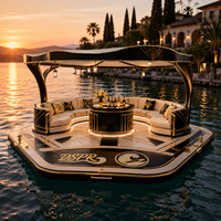 Plateforme flottante gonflable stable et résistante au vent pour les grands espaces ouverts en mer et en lac, pour les loisirs en plein air