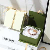Boîte à bijoux en carton style livre avec ruban, pour montres, lunettes, bagues, colliers, boucles d'oreilles, bracelets, nail art et bracelets rigides, avec couvercle à charnière