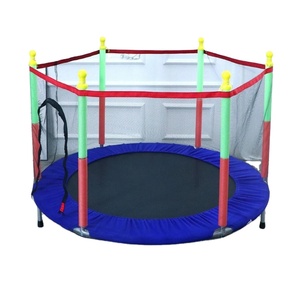 Trampoline rond en métal pour adultes, lit rebondissant d'intérieur, parc de jeux pour bébés, <span class=keywords><strong>filet</strong></span> de sécurité - Product Image 4