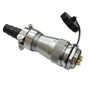 Connecteur circulaire d'aviation WF28 16P mâle en alliage de zinc, montage sur panneau, plaqué or, en cuivre - Product Image 1