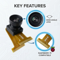 Module de caméra personnalisable YongLi BJ-2640 grand angle 24 bits couleur 30fps 1600x1200 2MP 2.85mm de focale Esp32 Ov2640 pour Raspberry Pi