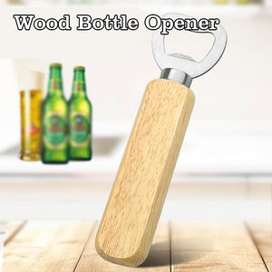 ที่เปิดขวดเบียร์ด้ามไม้สแตนเลสงานไม้แกะสลักแบบเลเซอร์โลโก้ตามสั่ง - Product Image 6