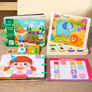 Libro silencioso para bebés Montessori, pegatina de Educación Temprana, juego sensorial, libro ocupado de aprendizaje parroquial para niños de 3 a 6 años - Product Image 4