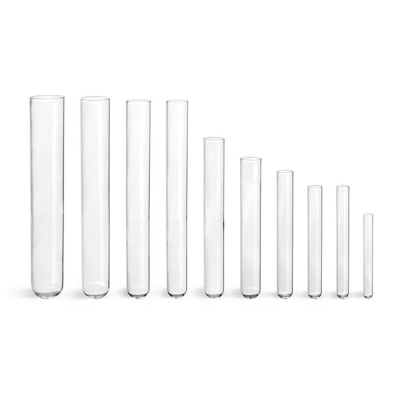 hot sale wholesale and custom made round bottom flat neck high borosilicate glass test culture tube in different sizes