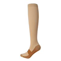 HWC-0143 # Chaussettes de compression en nylon pour le sport, chaussettes longues élastiques pour le mollet, chaussettes de course à pied, protection des jambes pour le yoga