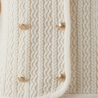 Cardigan en laine tricoté de haute qualité pour femme, coupe décontractée, boutonnage double, manches longues, idéal pour le bureau, collection automne