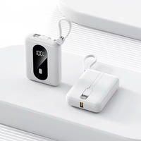 Gitra nuevo portátil 10000mAh Mini banco de energía cargador de teléfono de batería móvil pantalla LED alto uso al aire libre disponible Rosa Blanco