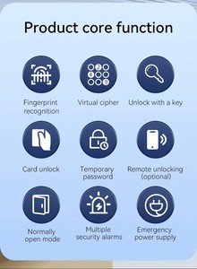 Serrure Intelligente Intérieure Tuya <span class=keywords><strong>5050</strong></span> avec Empreinte Digitale, Mot de Passe et Reconnaissance Faciale WiFi pour Porte en Bois – Mini Serrure Connectée pour la Maison - Product Image 4