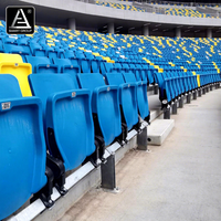 Sièges de tribune de stade de gymnastique portables sièges de stade pliables sièges de stade VIP avec support arrière pour gradins
