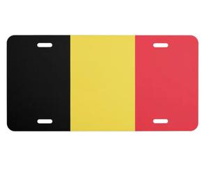 <span class=keywords><strong>Plaque</strong></span> d'immatriculation patriotique de la <span class=keywords><strong>Belgique</strong></span> 2026 pour le match de football, drapeau national, 6x12 pouces, pour pare-chocs avant de voiture, décoration automobile - Product Image 1