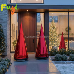 大型反射インフレータブルコーンイベントデコレーションプロモーションディスプレイ巨大アートインスタレーションブローアップミラーコニカル - Product Image 3