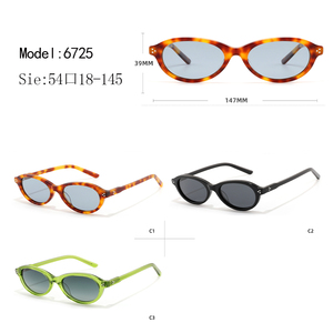 Cat Eye Full Rim Sunglasses Solid Tortoise Frame Anti-Uv & Anti-Blue Light Protection Women Adults - Product Image 3