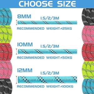 150/200/300cm laisse de <span class=keywords><strong>chien</strong></span> solide laisse réfléchissante pour animaux de compagnie longue <span class=keywords><strong>longe</strong></span> corde de Traction de marche pour chiot petit moyen grand grands chiens - Product Image 5