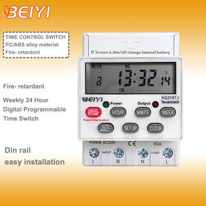 Minuteur programmable domestique KG316TJ 220V 30A pour chauffe-eau, éclairage et batterie de secours - Product Image 1