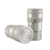 Raccord rapide hydraulique FF à face plate femelle NPT, compatible PARKER FE pour mini-excavatrices et machines d'entretien