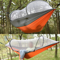 Hamac en tissu de Parachute avec moustiquaire, lit-balançoire d'extérieur, Portable et léger, article de Camping, modèle 2020