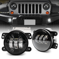 HYNBYZJ 4 ''Led Driving Lights 30W 4 pouces Halo Led Antibrouillard pour 2007-2017 Jeep Wrangler JK