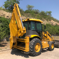 جديد 4x4 payloader 2.5ton آلة تحميل بحفار صغير CT480 محمل حفارة CE EPA البلدية البناء جرار زراعي برافعة حفار