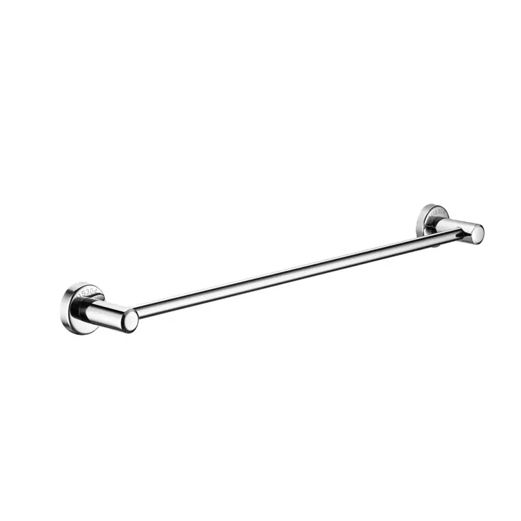 Factory price bath accessory 304 stainless steel towel rail bar for wall mounted bathroom towel rack with single bar