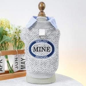 Suministro directo de fábrica Spot nuevo poliéster invierno dibujos animados perro chalecos dos pies ecológico bordado falso dos - Product Image 6