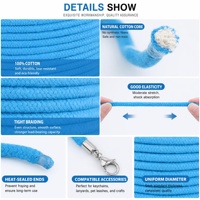 Cordon en coton tressé naturel 5 mm, 200 pieds, 3/16 po, pour macramé, corde à linge, mât de drapeau de camping, artisanat DIY, tressage diamant, usage polyvalent