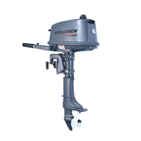 Moteur hors-bord marin à arbre long Voyagercn 6HP 2 temps pour bateaux pneumatiques de pêche et bateaux de sport de course