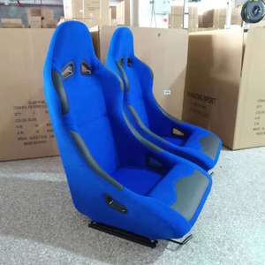 Asiento de Carreras Recaro Universal Negro de Cuero PVC con Aspecto de Carbono, Doble Deslizador y Costuras Rojas - <span class=keywords><strong>Comprar</strong></span> Asiento Deportivo de Carreras - Product Image 3