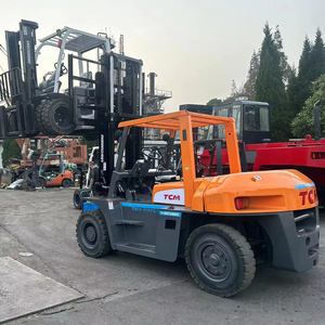 รถยกระบบไฮดรอลิกไฟฟ้า TCM มือสองรถยก FD70/FD50/FB30-7พร้อมเสาสองขั้นและยางแข็ง - Product Image 1