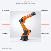 Robot KUKA KR 8 R1640 2 6 Axis Baru IP65 dengan Wrist untuk Pengelasan, Penggilingan, Penanganan, Perlindungan Tinggi