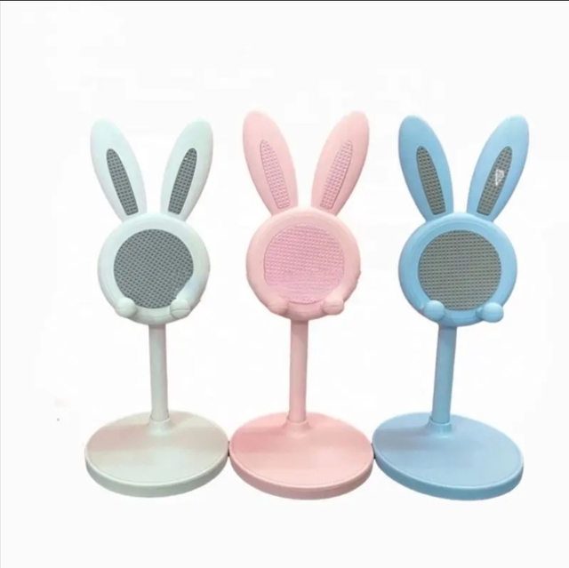 Hot Sale Cute Cartoon Bunny Mobile Phone Tablet Stand Portable ABS Telescopic Lifting Lazy Person Stand Compatible with iPad