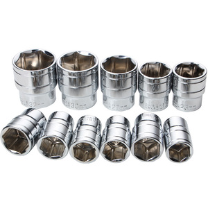 12 Series Short Sleeve Socket Wrench Set 8 10 14 17mm Hex Drive 1/2 In Industrial Grade Chrome Plated - Product Image 2