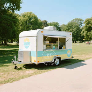 2025 mới thời trang thực phẩm xe tải Kem Trailer di động thực phẩm Giỏ hàng thực phẩm Trailer đầy đủ trang bị với giá tốt - Product Image 6