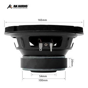 AK-665 usine en gros 6.5 pouces <span class=keywords><strong>double</strong></span> aimant aucun presse basse voiture Audio Subwoofer 50W actif SPL compétition voiture Subwoofer - Product Image 6