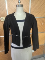 BSCI/WRAP Maßgefertigter Vintage Damen-Pullover Standard Wolle/Kaschmir Flachgestrickte Strickjacke mit Frontlogo und Knöpfen