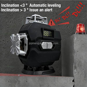 Nivel Láser 4D de Alta Calidad, 16 Líneas, <span class=keywords><strong>360</strong></span>°, Nivel <span class=keywords><strong>Hilda</strong></span>, Láser Verde Potente con Pantalla Digital, Certificaciones CE - Product Image 3