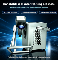 Nouvelle machine de marquage laser à fibre CNC industrielle portable, marqueur de codage métallique PLT pour utilisation en atelier extérieur