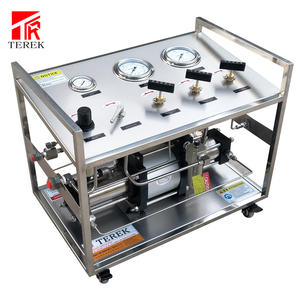 Pompe de transfert de <span class=keywords><strong>gaz</strong></span> pneumatique à <span class=keywords><strong>double</strong></span> action haute pression 800 bars de la marque TEREK, cadre en acier inoxydable, précision - Product Image 5