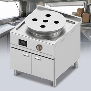 Cuiseur vapeur à induction commercial à cinq ports 8 kW sur pied pour restaurants, stands de restauration, traiteurs et revendeurs - Product Image 5